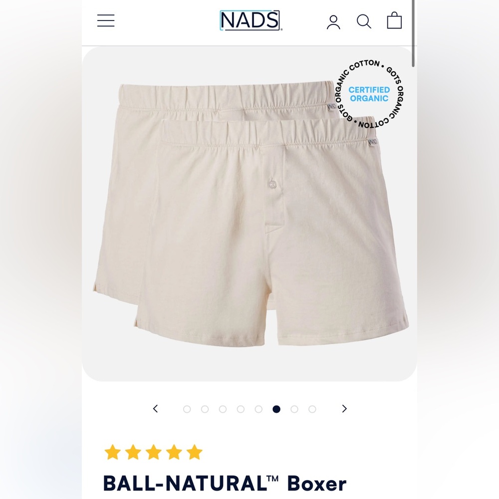 NADS ball-natural boxer - pack of 2